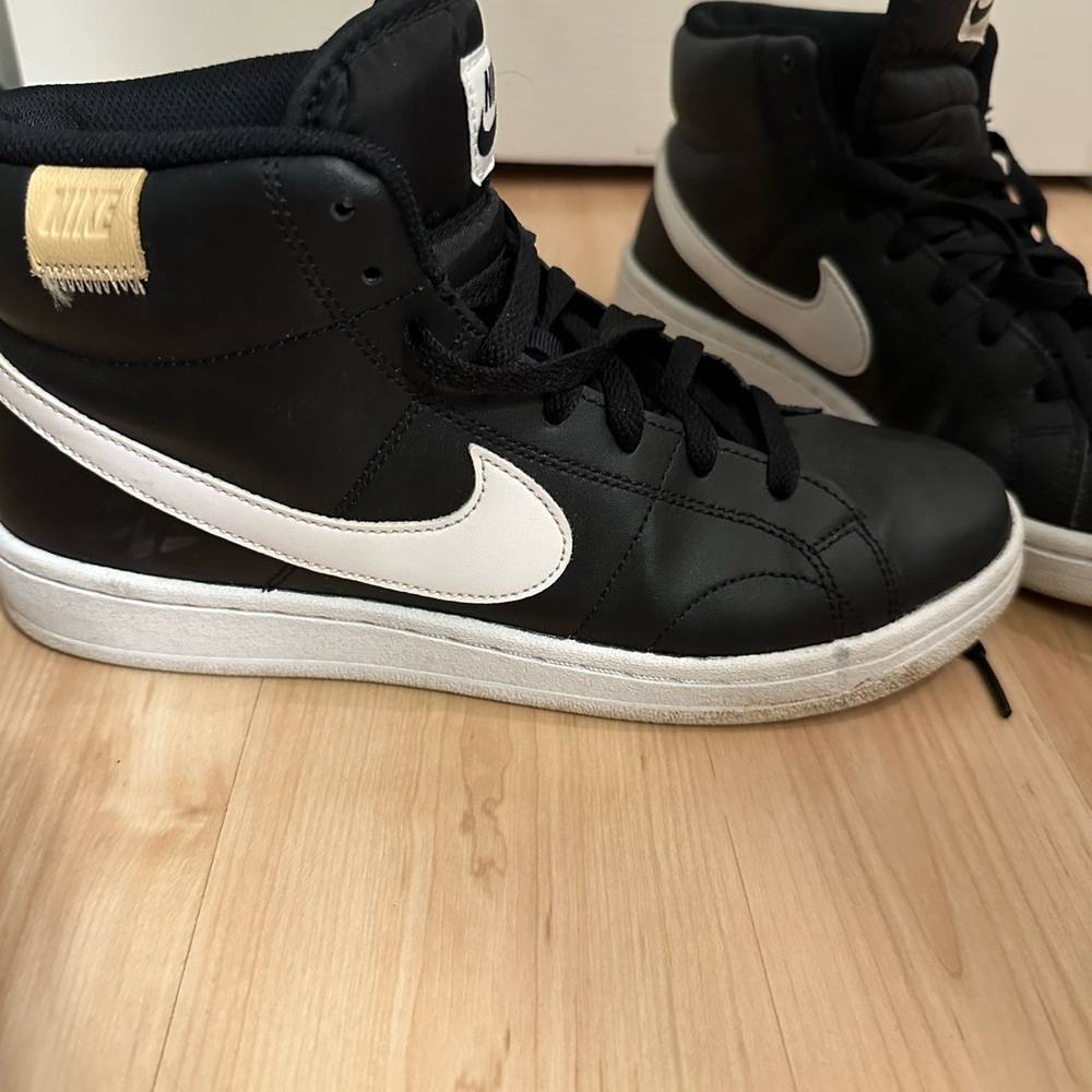 Nike Black and White High-Top Sneakers